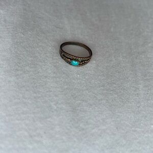 Eclectic Faux Turquoise Midi Ring